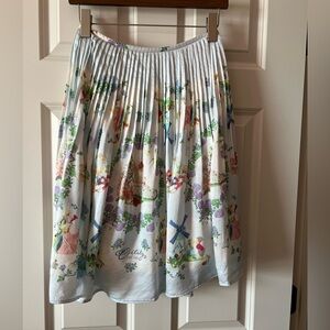 Oilily romantic porcelain silk skirt